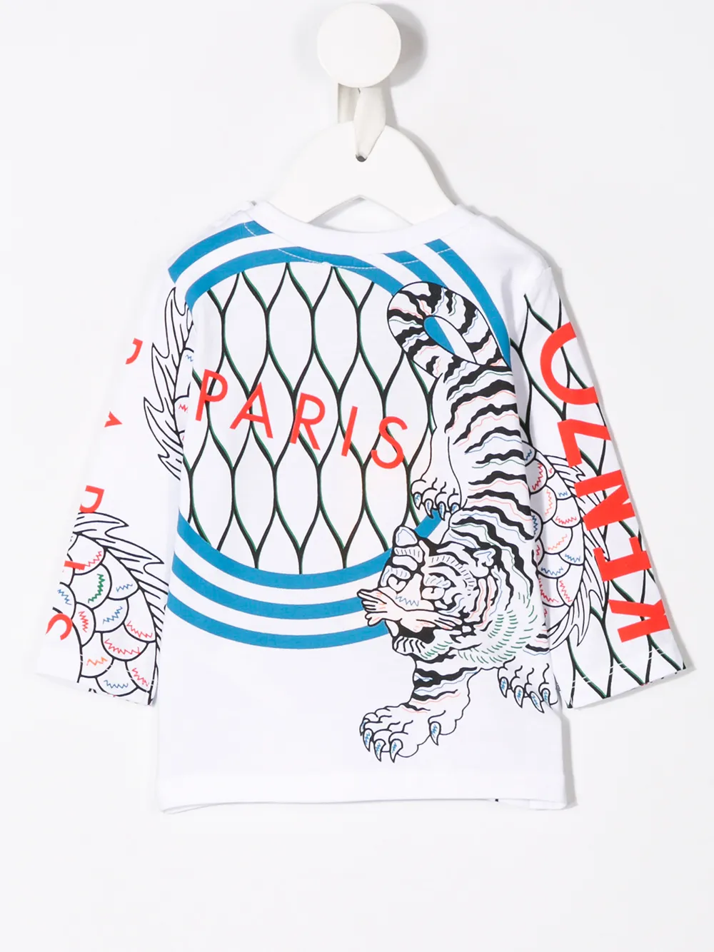 фото Kenzo kids топ с принтом tiger