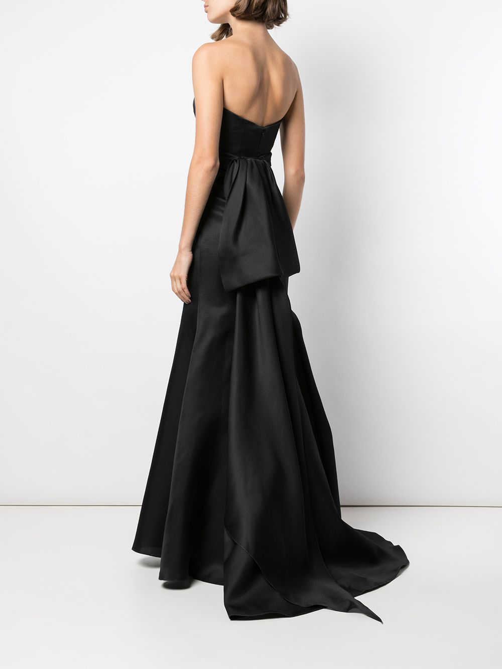 Carolina Herrera Strapless avondjurk Zwart