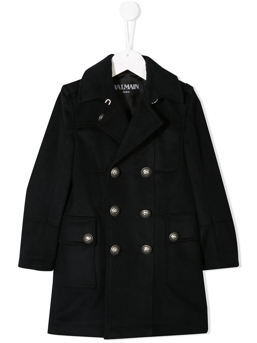 Balmain Kids двубортный тренч