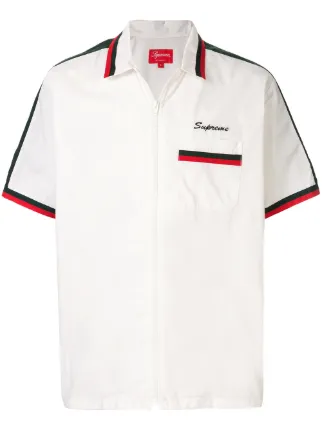 supreme zip up shirt