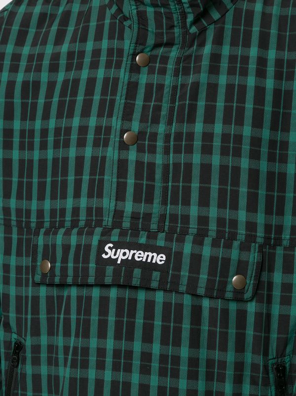 supreme nylon plaid track pants