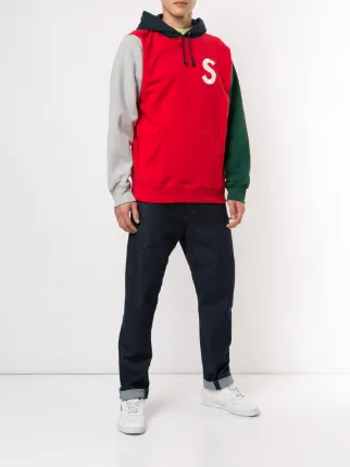 supreme s logo colorblocked hoodie