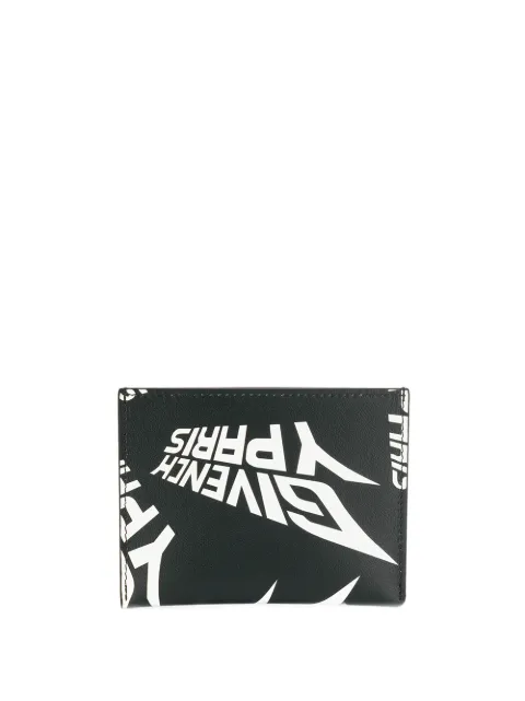 Click to view more detailed imagery on our partner's website Givenchy Logo Print Cardholder In 004 Black/White