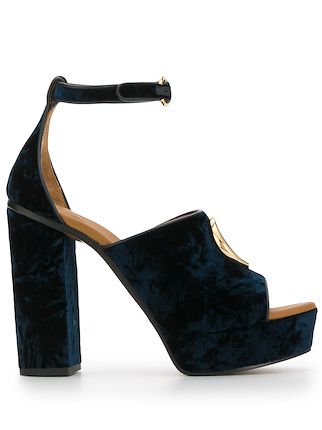 chloe blue sandals