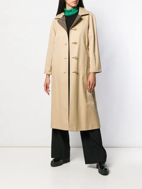 Aquascutum Vintage 1990's Reversible Coat - Brown