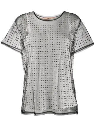 studded mesh top