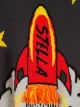 Stella McCartney Kids rocket ship intarsia jumper