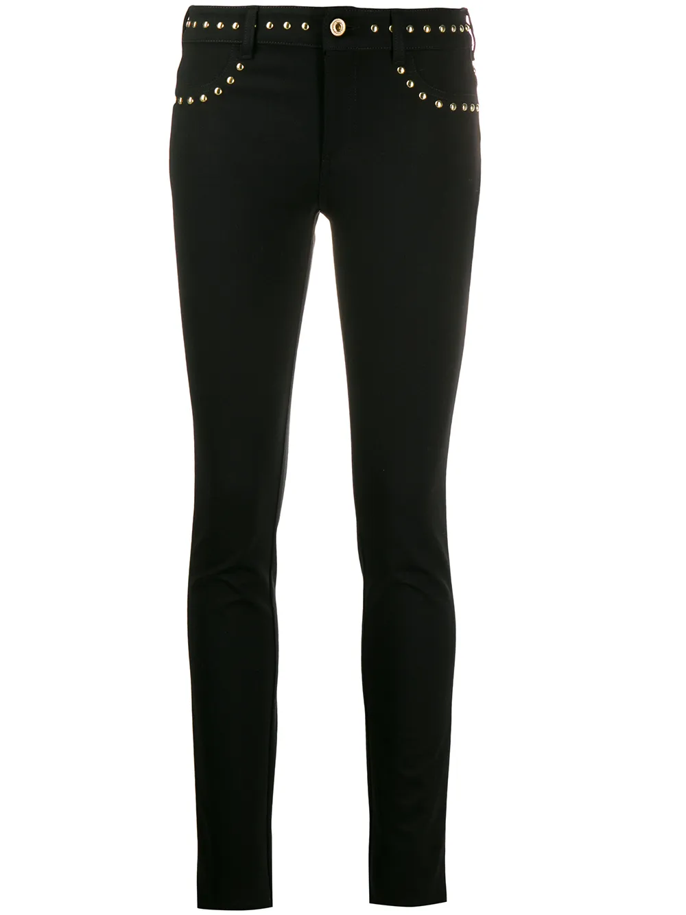 Versace Jeans Couture stud-detail skinny trousers | Black | Image 1