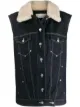 Image 1 of Chloé shearling collar denim gilet