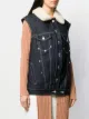 Chloé shearling collar denim gilet