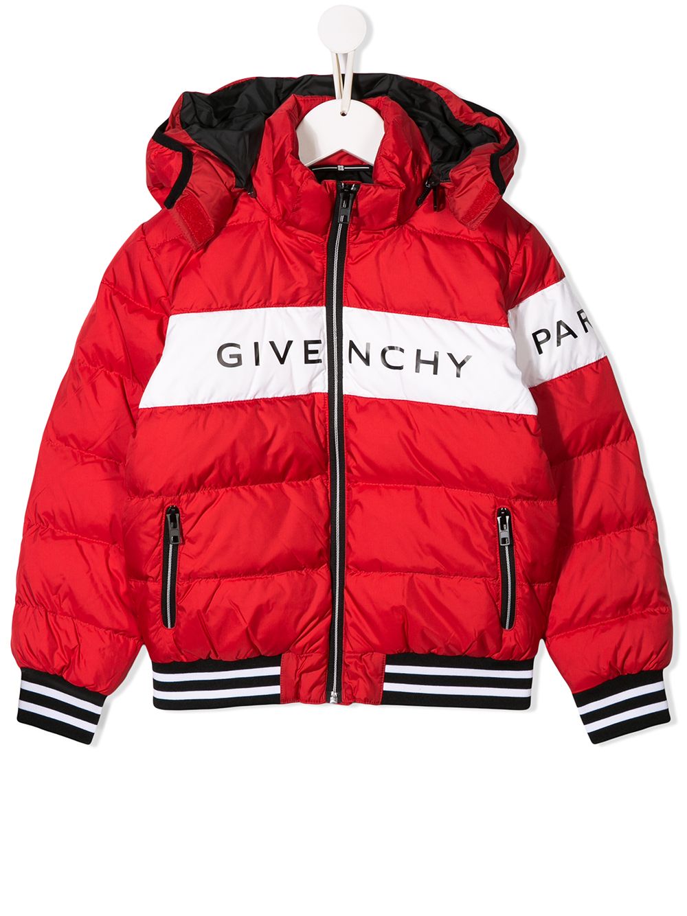 фото Givenchy kids куртка-пуховик с логотипом