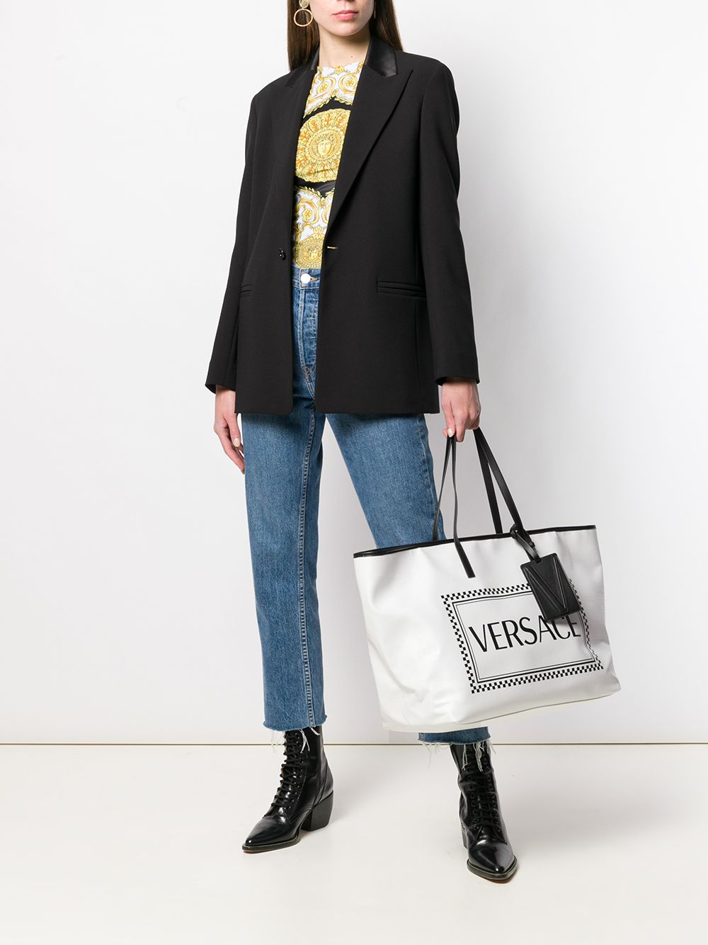 фото Versace сумка-тоут с логотипом