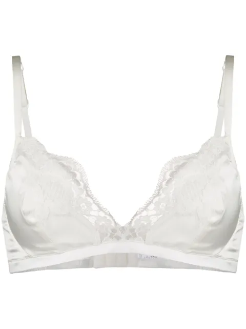 Dolce & Gabbana lace-detail satin bra
