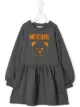 الصورة 1 من Moschino Kids فستان كنزة بطبعة شعار