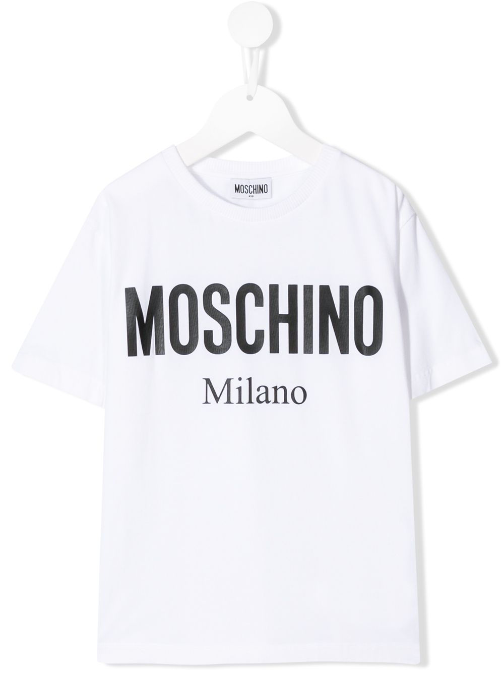 фото Moschino kids футболка с логотипом