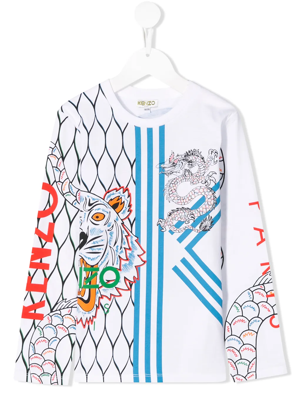 фото Kenzo kids толстовка с принтом