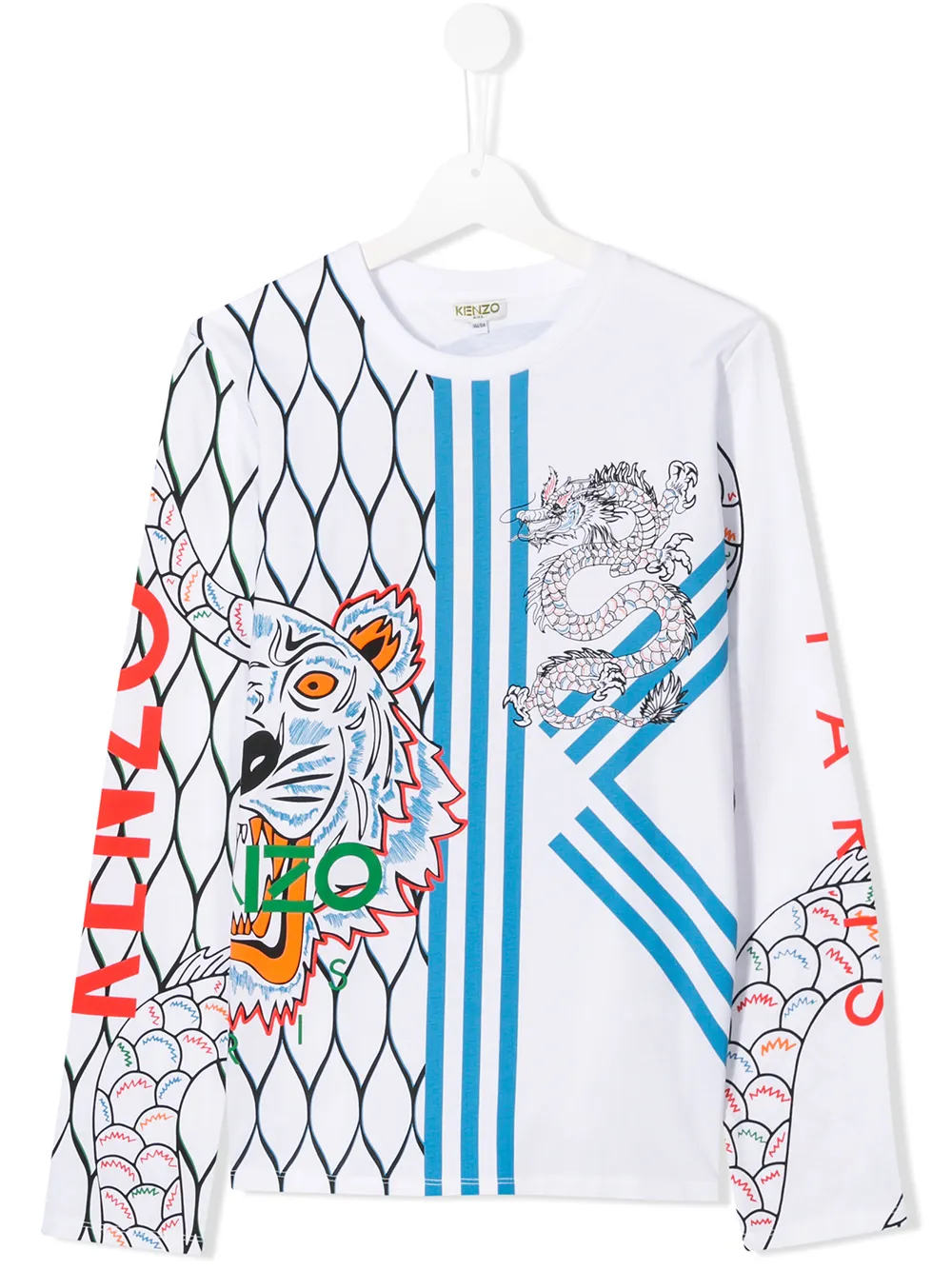 Kenzo Kids толстовка с принтом
