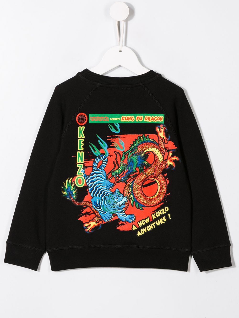 фото Kenzo kids толстовка с принтом