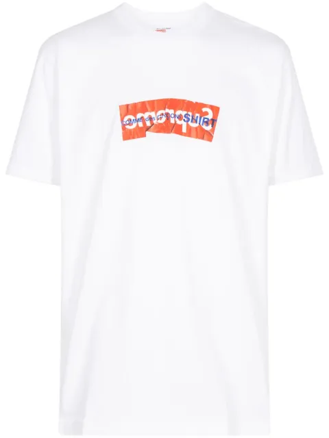 Supreme x Comme Des Garçons logo-print T-shirt