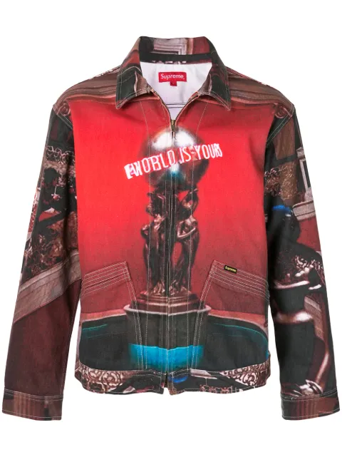 Yours Denim Jacket In Red 
