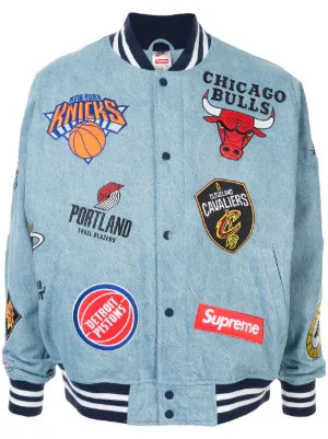 supreme nba jacket denim