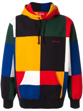 Supreme patchwork hoodie deals