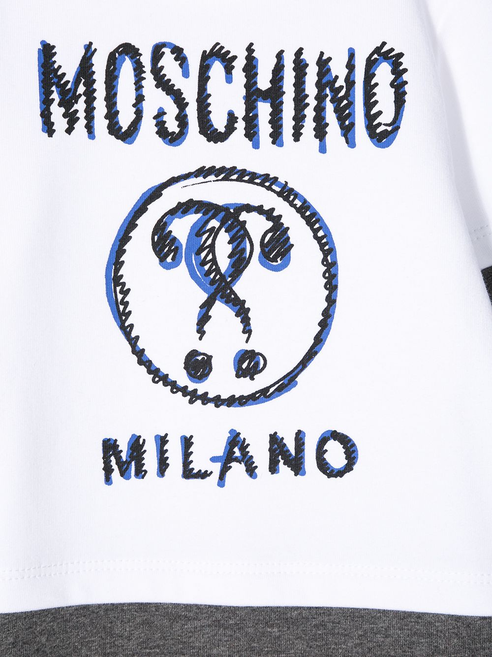 фото Moschino Kids комплект из комбинезона, шапки и нагрудника