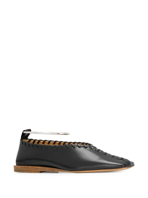 jil sander leather slippers