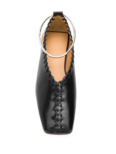 jil sander leather slippers