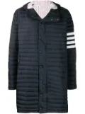 Thom Browne 4-Bar padded coat - Blue