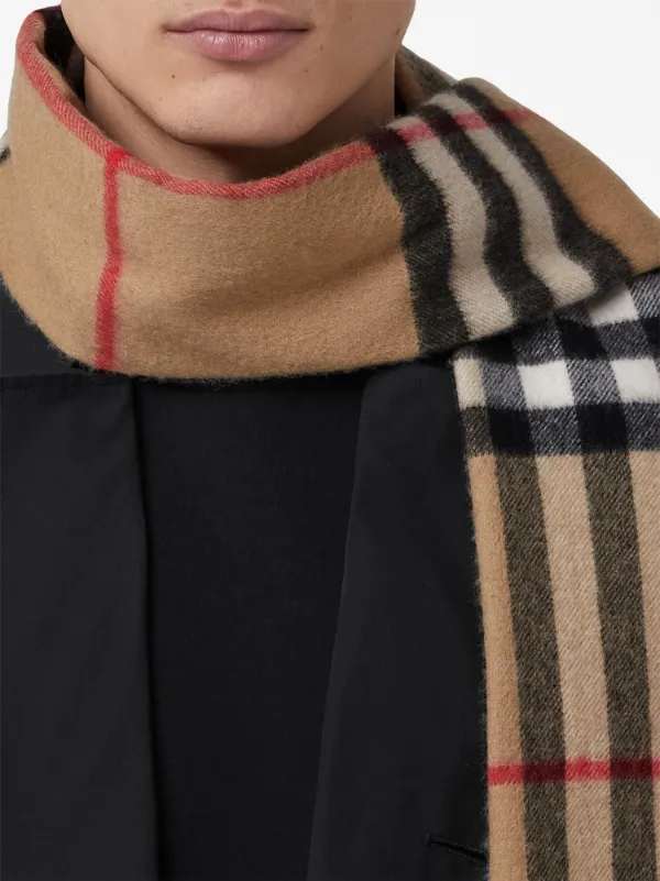 The classic check cashmere cheap scarf burberry