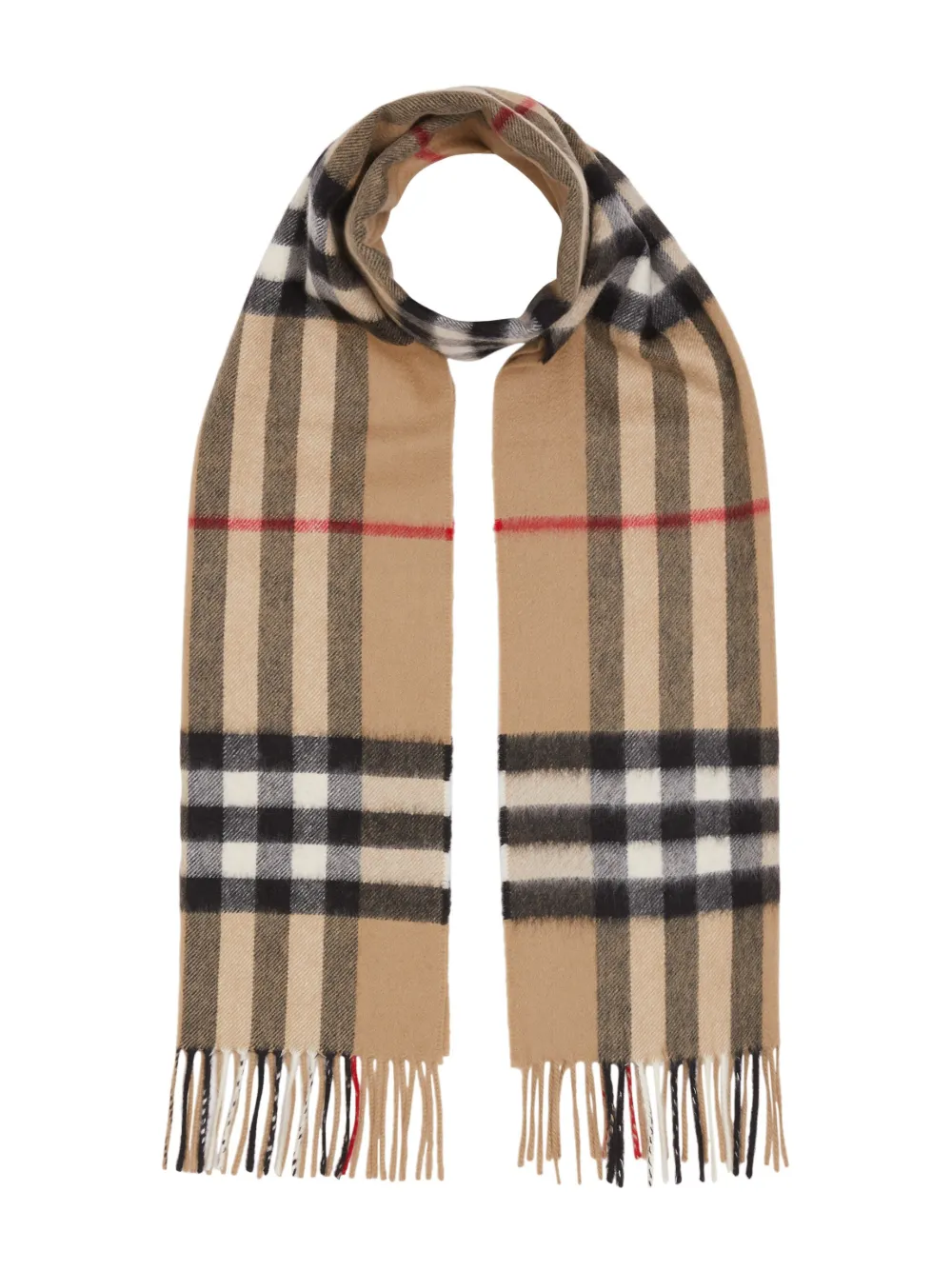 Burberry, Accessories, Authentic Burberry Super Long 0cashmere Scarf In  Beige Check