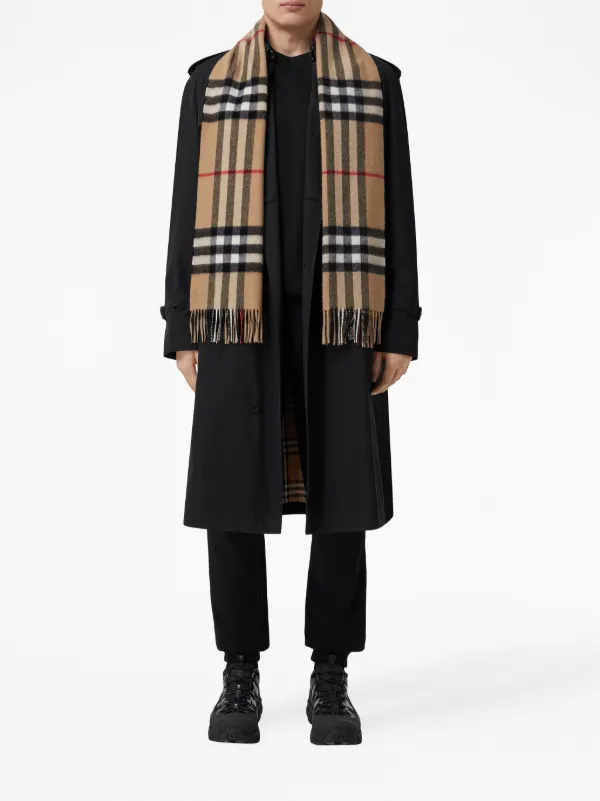 Mens burberry cashmere scarf on sale sale