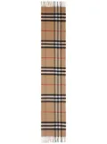 Burberry cashmere Classic Check scarf - Brown