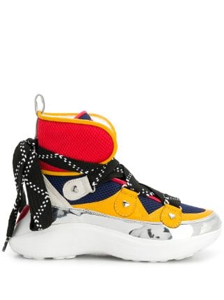 love moschino high top sneakers