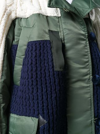 panelled knit jacket展示图