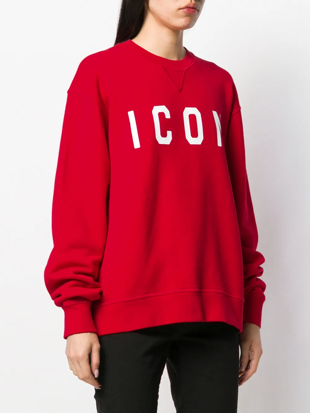 DSQUARED2 Sweater met Iconprint Rood
