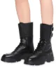 Miu Miu side buckle chunky boots