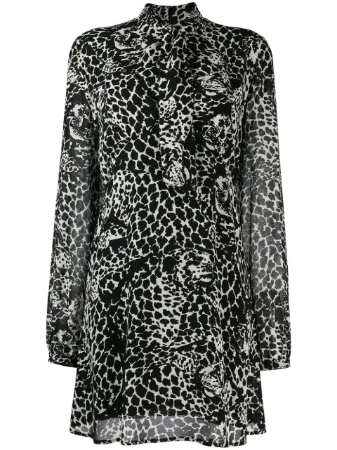 Saint Laurent graphic print shirt dress
