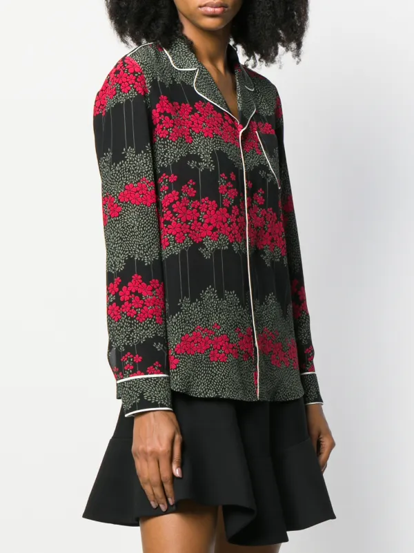 Tシャツ・カットソー RED VALENTINO SHIRT WITH DREAMING PEONY PRINT RED Valentino Shirt With Dreaming Peony Print | italist
