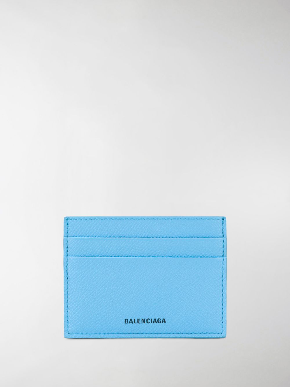 Balenciaga Logo Printed Cardholder In Blue