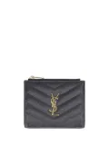Saint Laurent Cassandre matelassé bi-fold wallet - Black