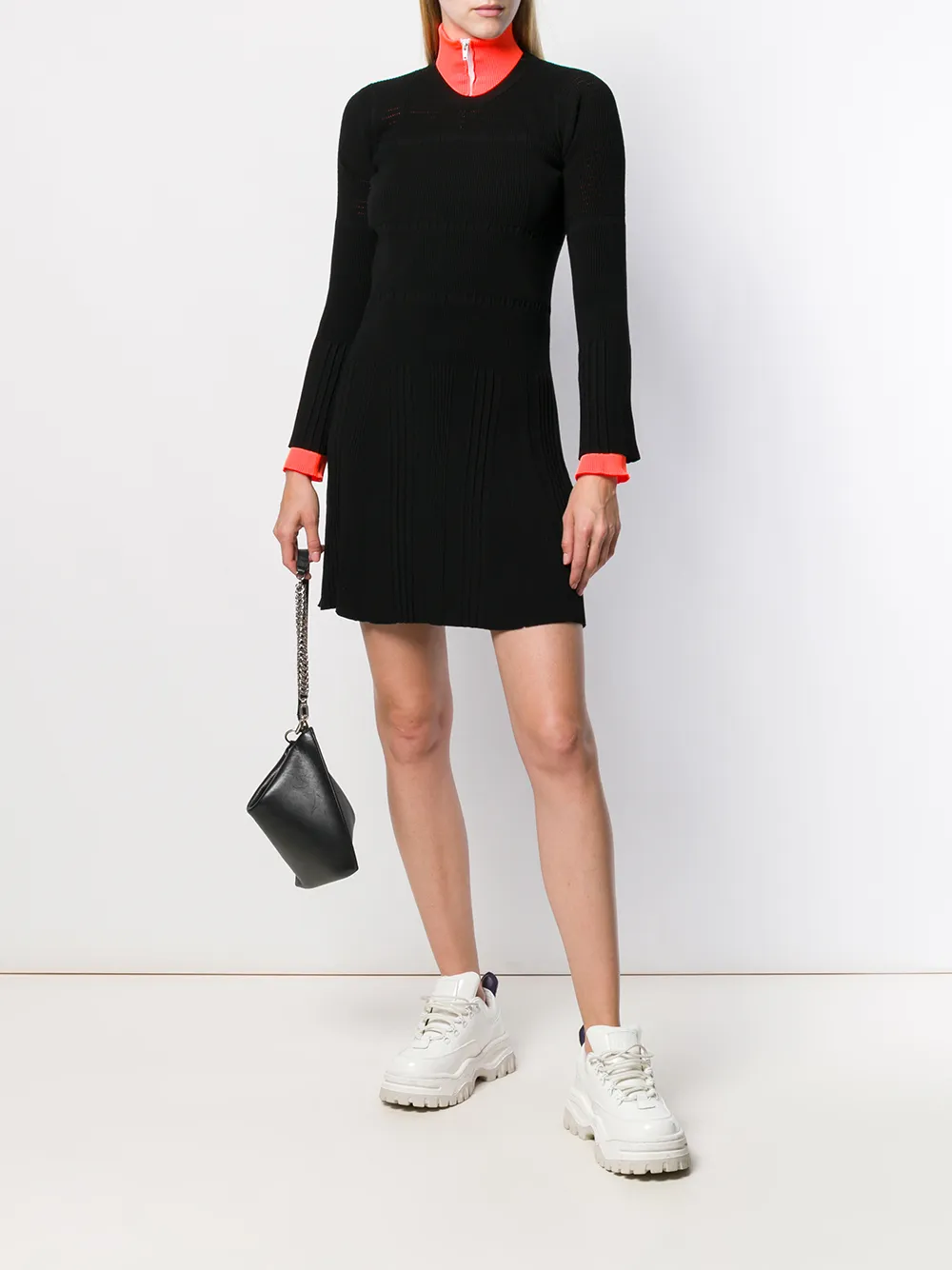 Kenzo Opengebreide jurk - Zwart
