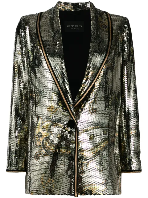ETRO sequin embellished blazer
