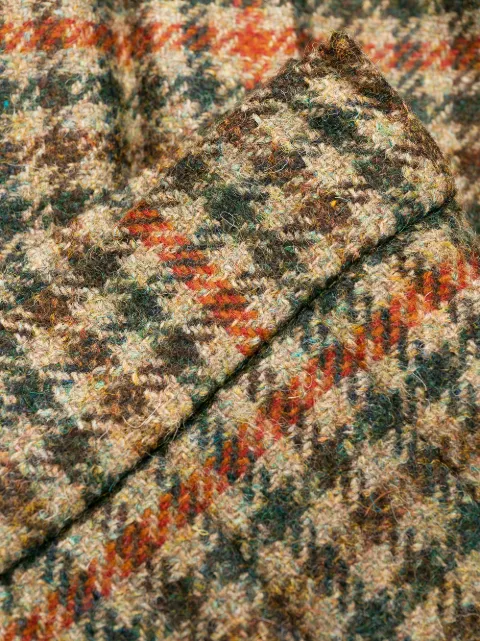 ETRO HOUNDSTOOTH TWEED PLEATED SKIRT