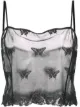 Image 1 of Fleur Du Mal sheer embroidered top