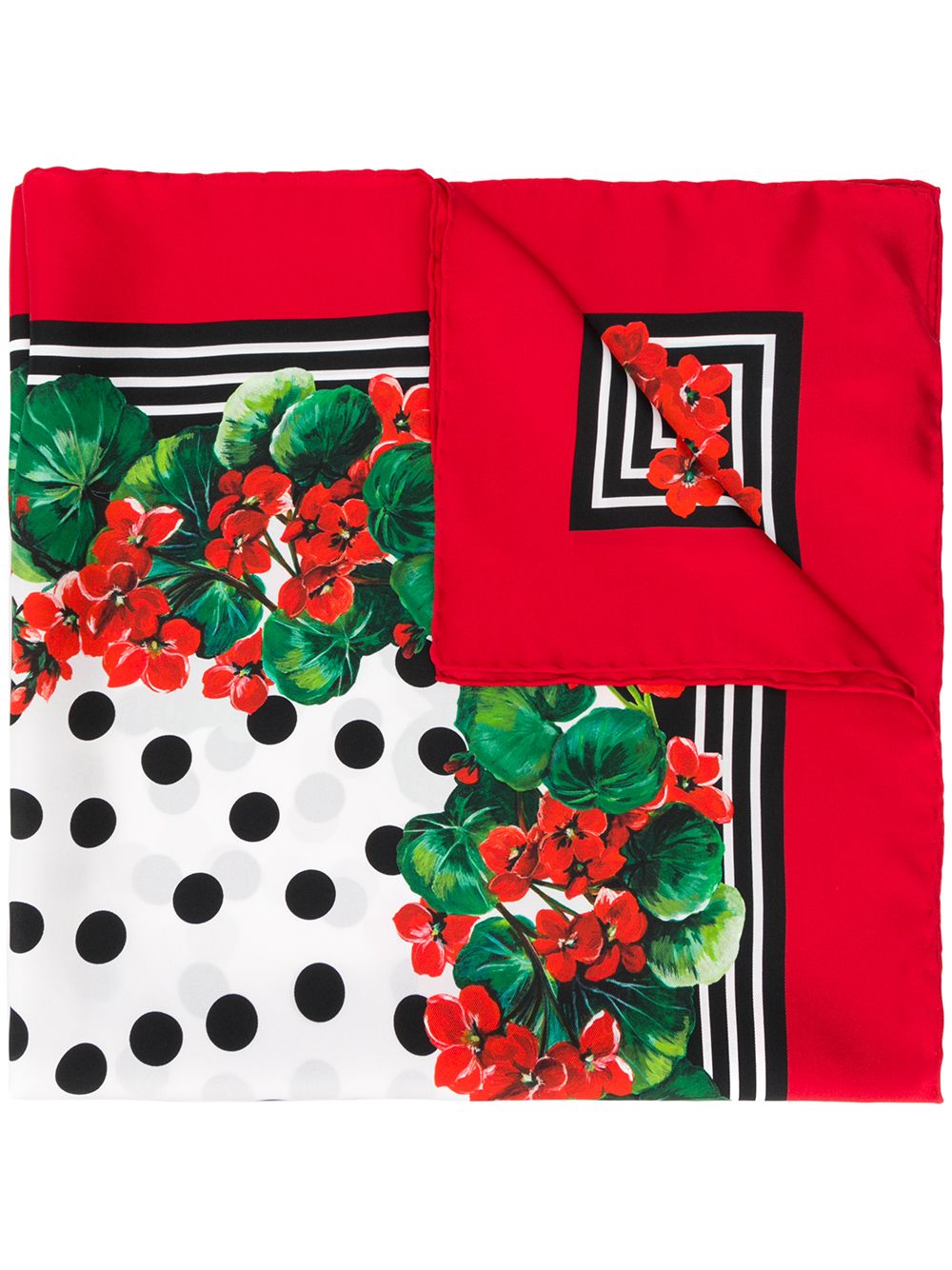 фото Dolce & Gabbana платок с цветочным принтом