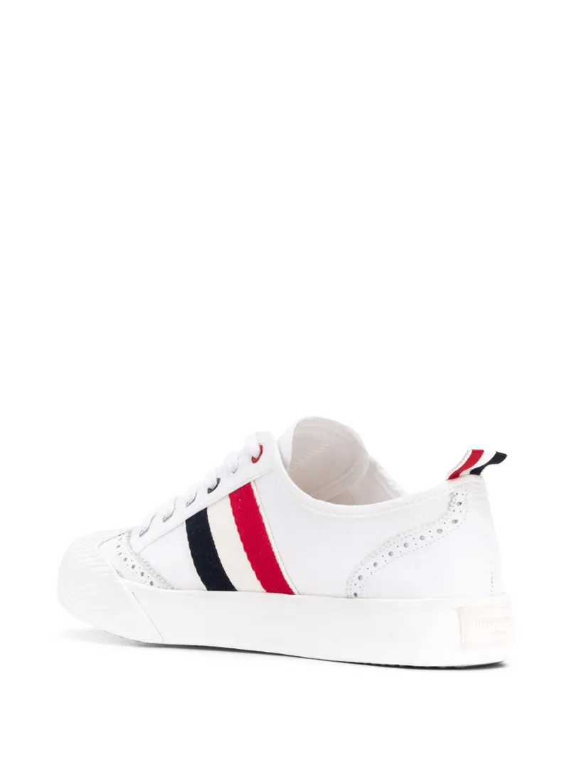 THOM BROWNE RWB-stripe low-top sneakers