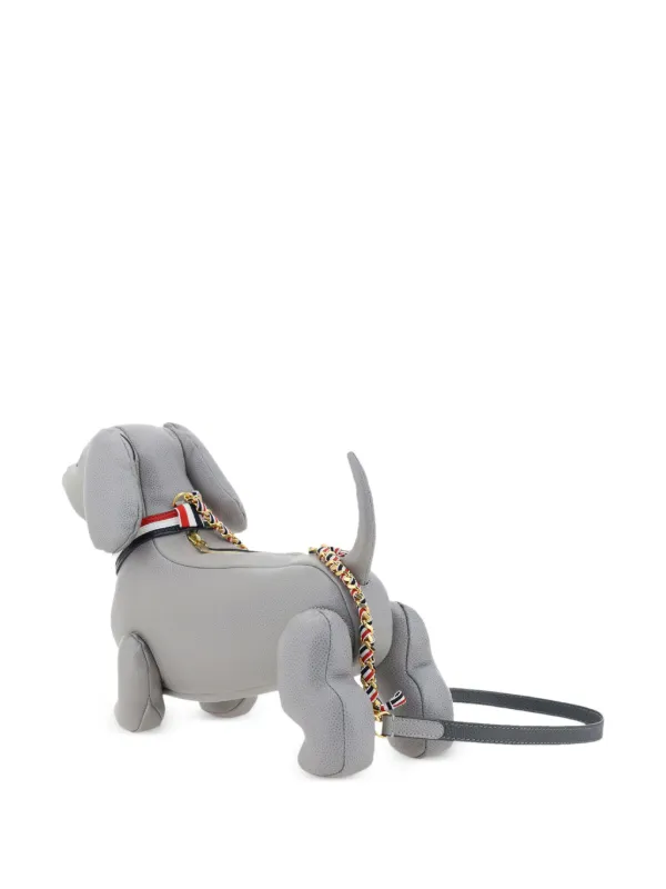【関税込み】Thom Browne グレー ミニ Hector バッグ Mini Hector Crossbody Bag In Pebble Grain | Thom Browne