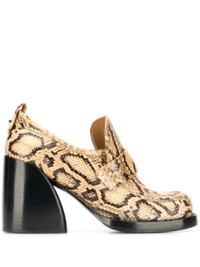 chloe heeled loafers